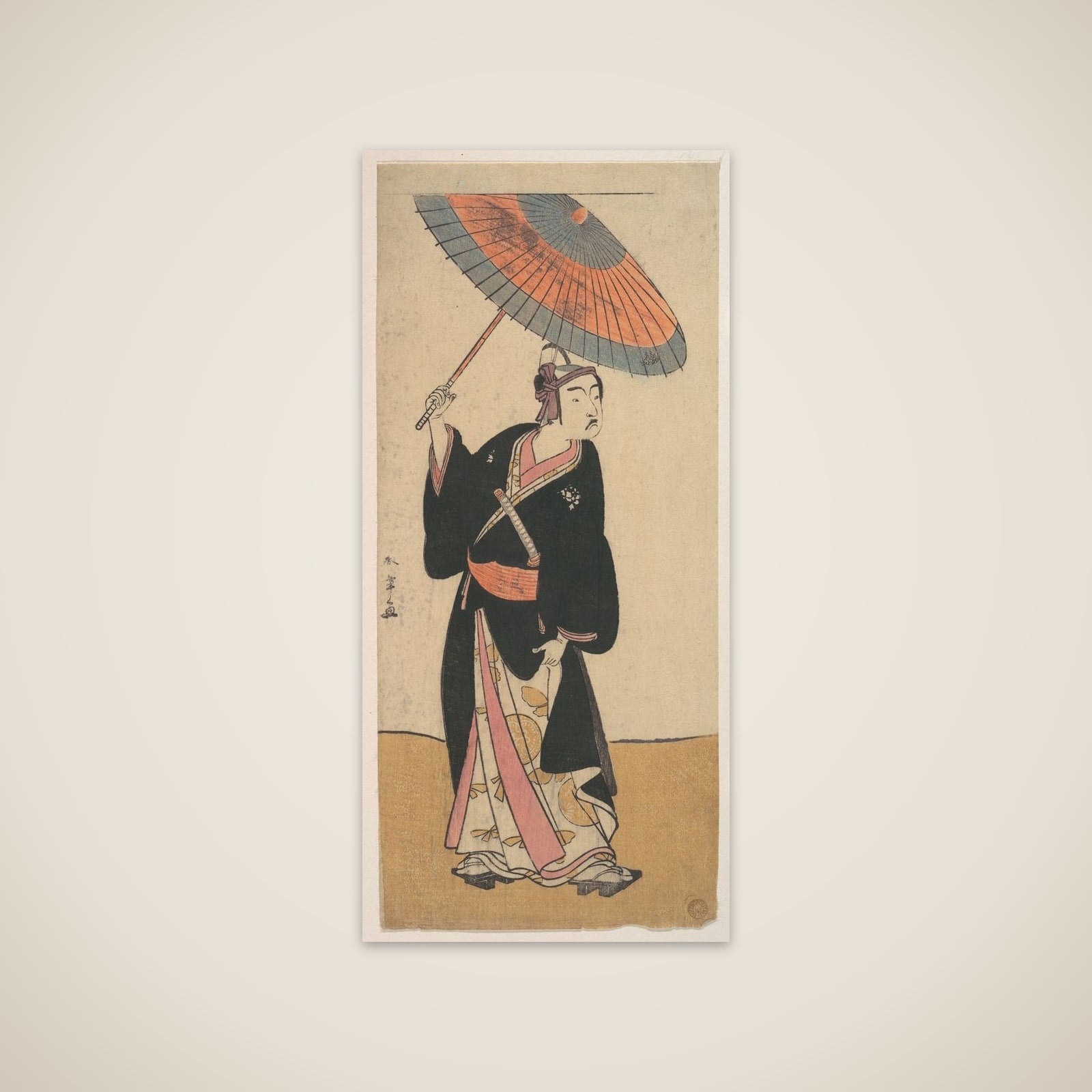 The Third Ichikawa Yaozo in the Role of Otokodate Sukeroku unframed print