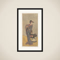 The Fourth Iwai Hanshiro as an Onnadate (Woman Kyokaku) framed