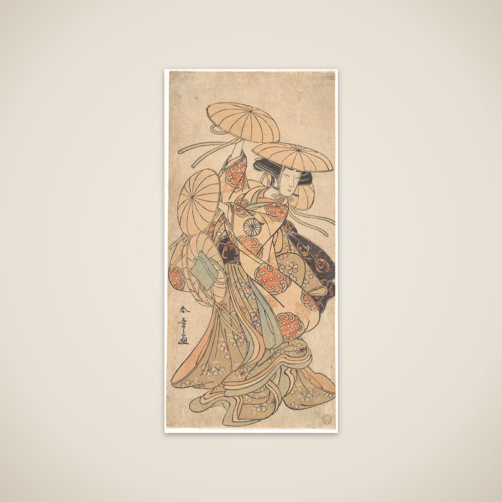 Kabuki Actor Nakamura Tomijūrō I in a Female Dance Role unframed print