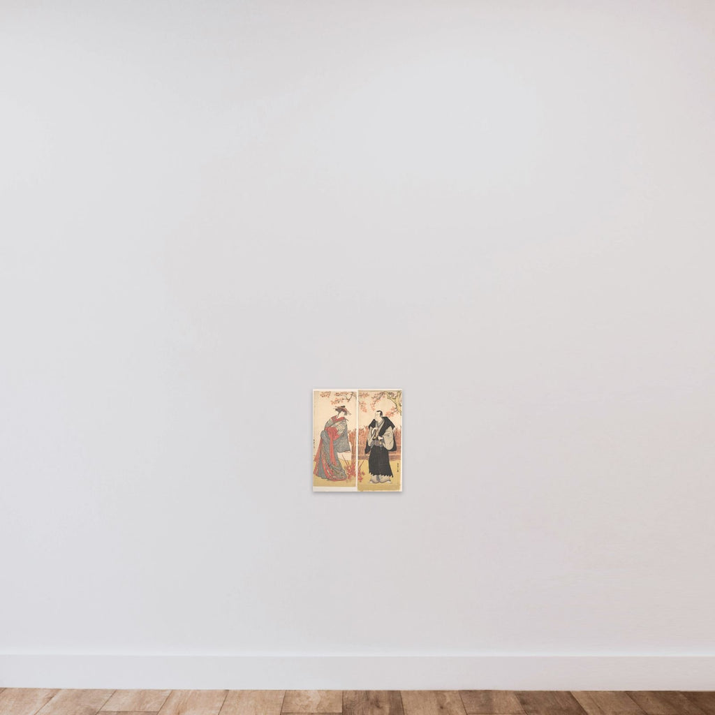 The Second Segawa Tomisaburo as a Tall Courtesan Standing in a Room unframed — shown to scale