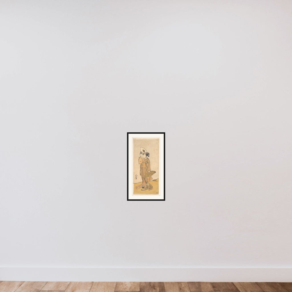 Kabuki Actor Nakamura Matsue framed — shown to scale