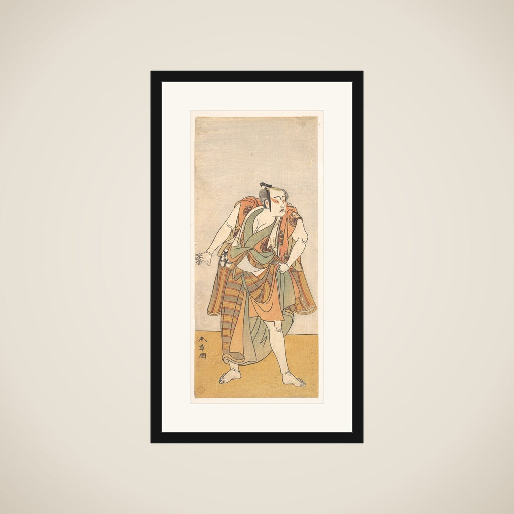 The First Bando Mitsugoro as an Unarmed Man framed