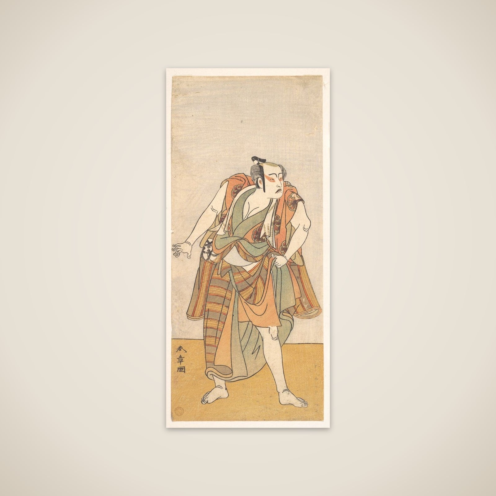 The First Bando Mitsugoro as an Unarmed Man unframed print