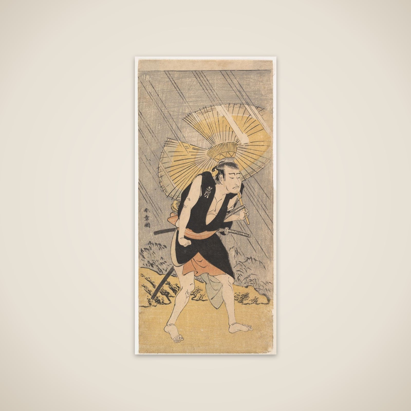 The Actor Nakamura Nakazō in the Role of Ono Sadakurō unframed print