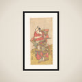 The Second Ichikawa Yaozo as a Samurai Dressed in a Gaudy Kamishimo framed
