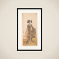 Yoshizawa Iroha as a Woman (Tomoe Gozen?) Standing on the Bank framed