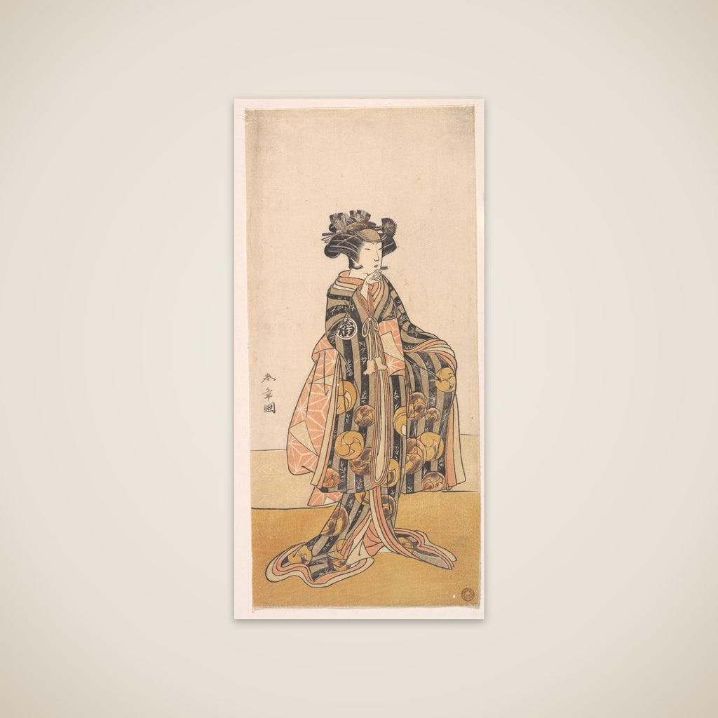 Yoshizawa Iroha as a Woman (Tomoe Gozen?) Standing on the Bank unframed print