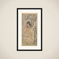 The Fifth Ichikawa Danjuro as a Court Noble (Kuge) framed