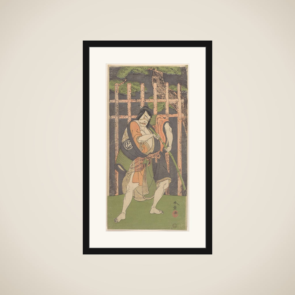 The Second Nakamura Sukegoro as an Outlaw framed