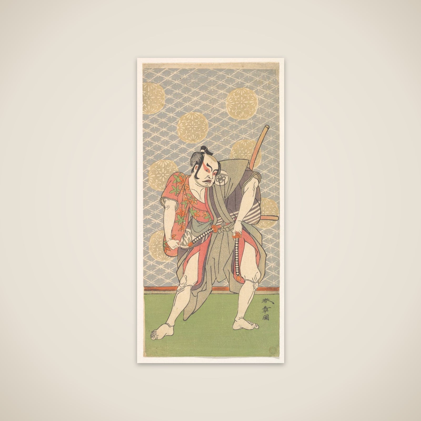 The Second Nakamura Sukegoro in the Role of Gokumon no Shobei unframed print