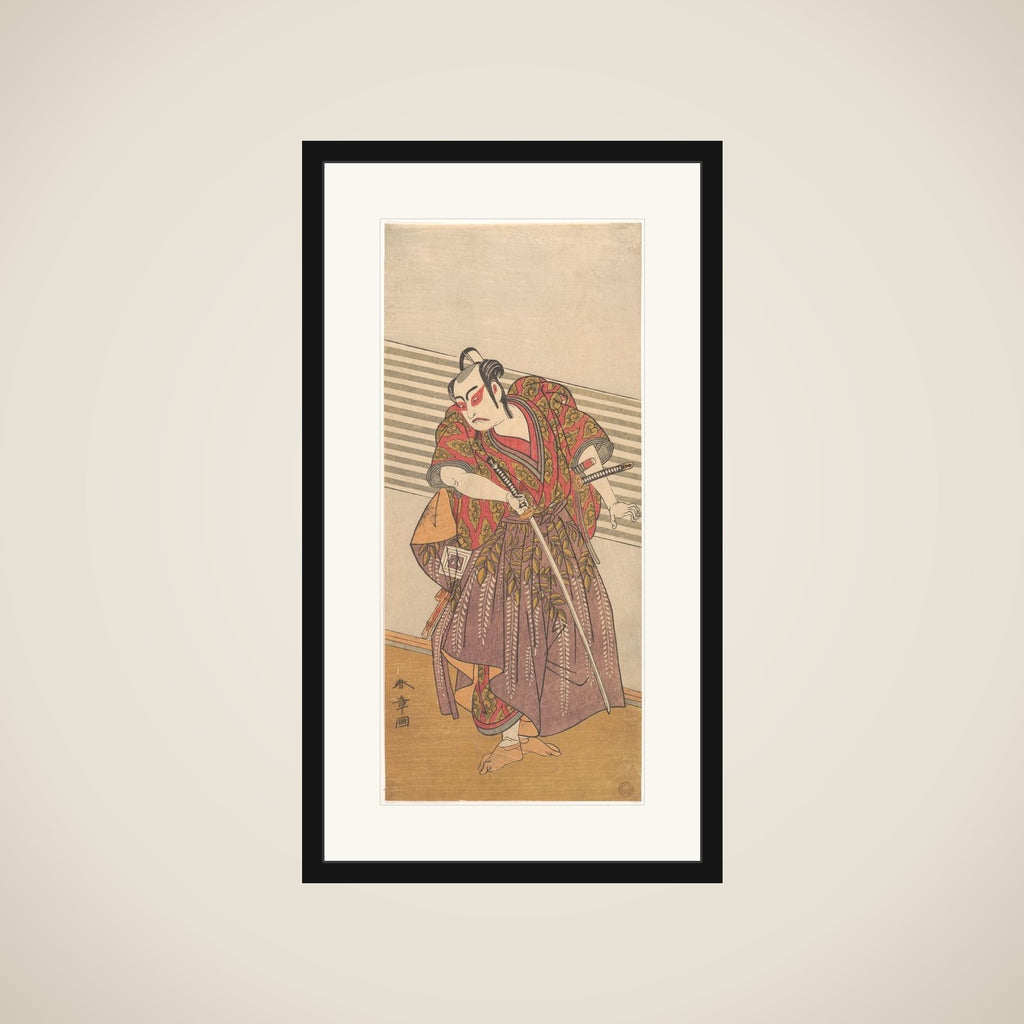 The Second Ichikawa Yaozo as a Samurai framed