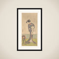 The First Nakamura Tomijuro as an Oiran Standing in a Room framed