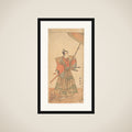 The Fifth Ichikawa Danjuro as a Samurai Attired in Ceremonial Kamishimo framed