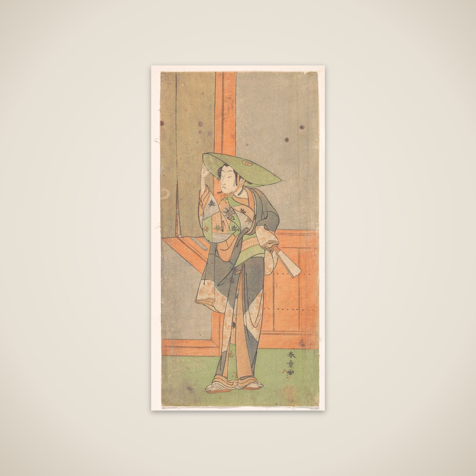 The First Nakamura Tomijuro in the Role of Izaemon unframed print
