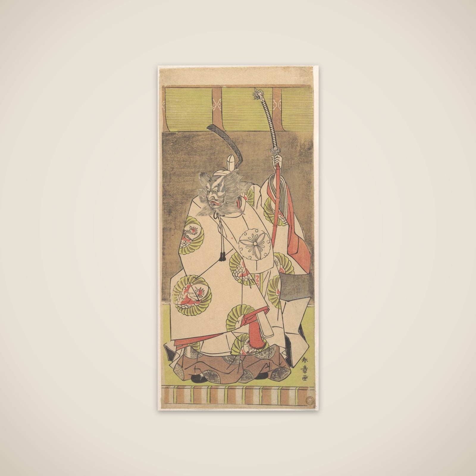 Kabuki Actor Ichikawa Danjūrō IV unframed print