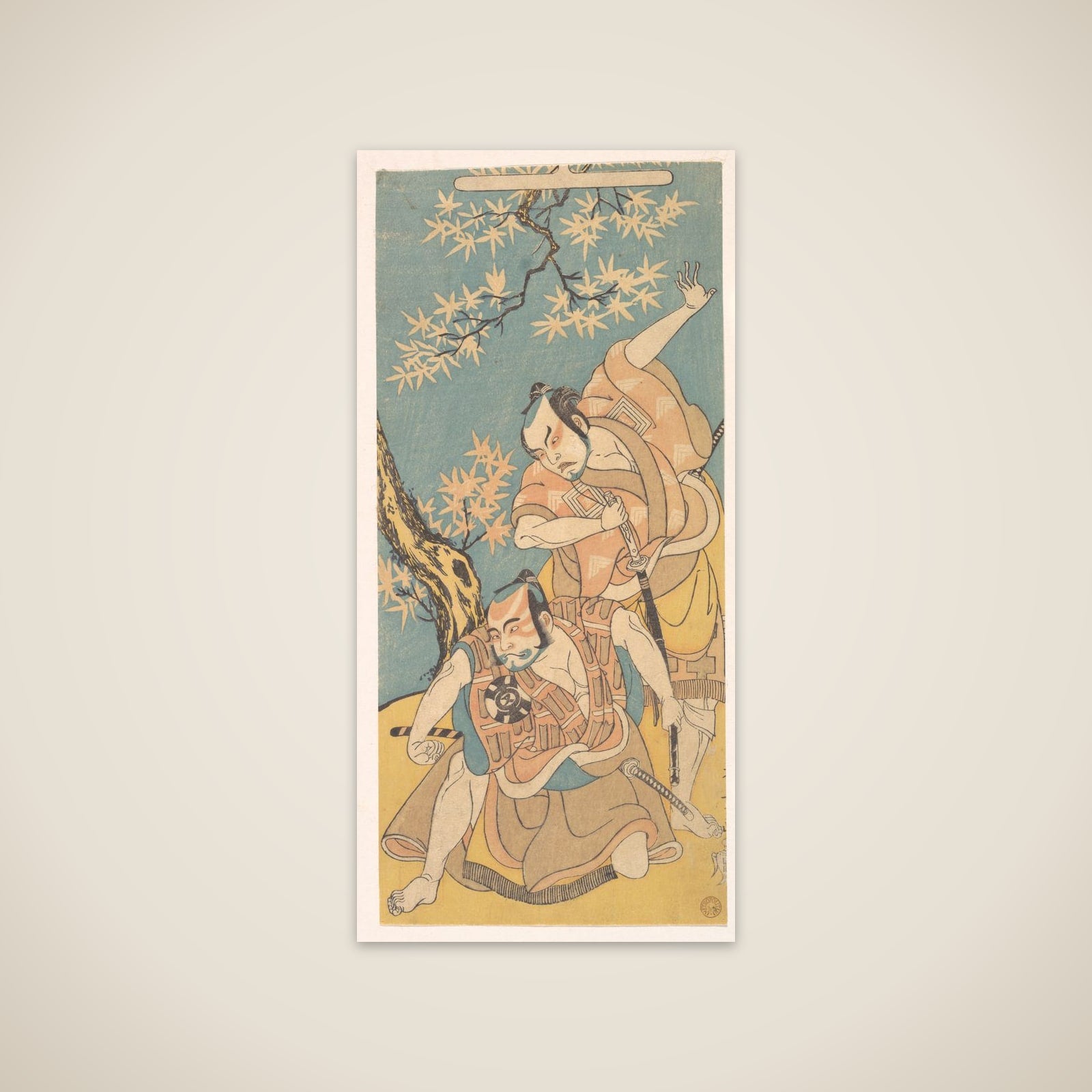 Scene From The Drama "Otokoyama Yunzei Kurabe" unframed print