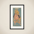 The Second Nakamura Sukegoro as a Samurai Carrying a Suzu framed
