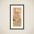 Scene From the Second Act of the Drama "Kawaranu Hana Sakae Hachinoki" framed