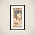 The Second Ichikawa Yaozo as a Wrestler Standing in an Arena framed