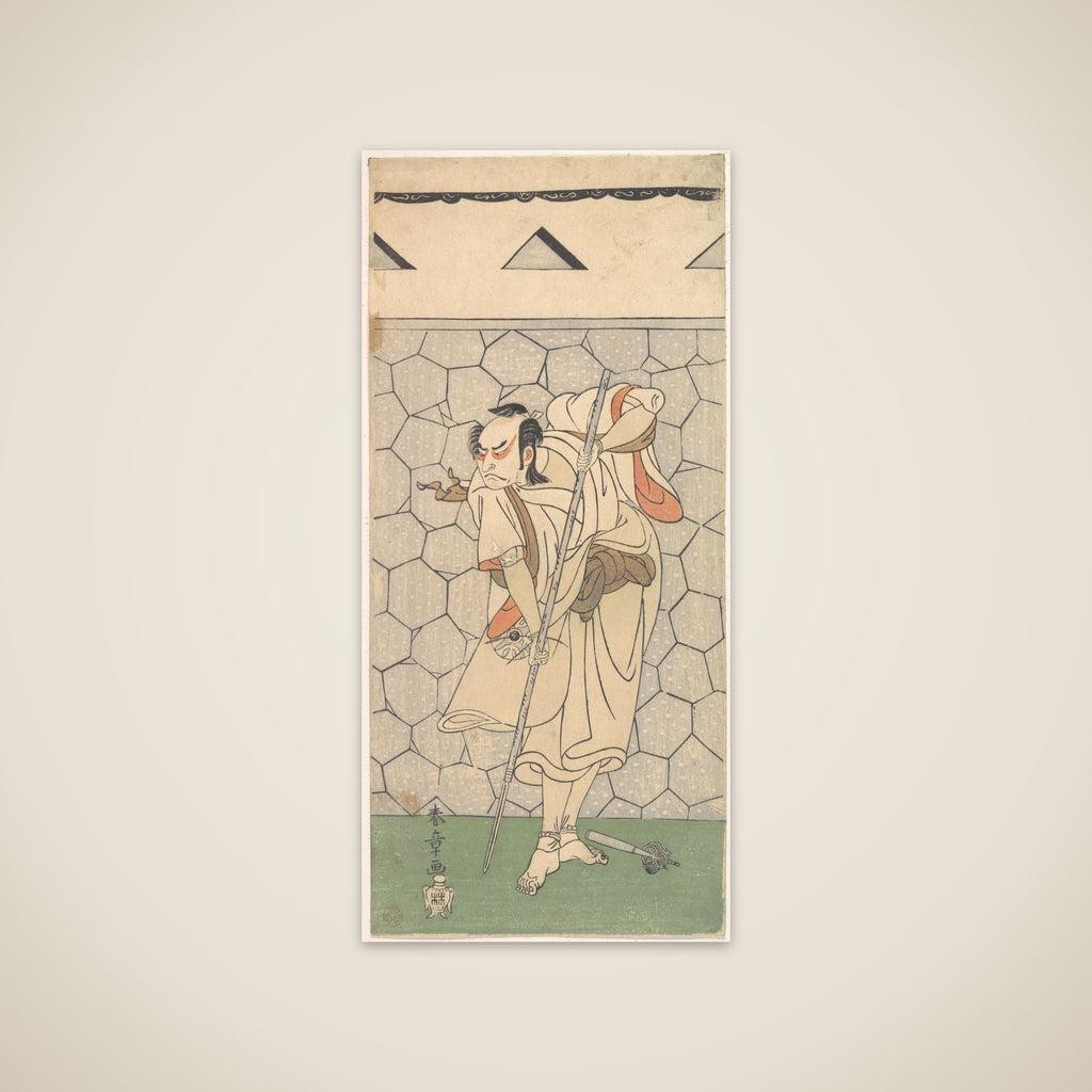 The First Nakamura Nakazo as Warrior Disguised as a Rokubu unframed print
