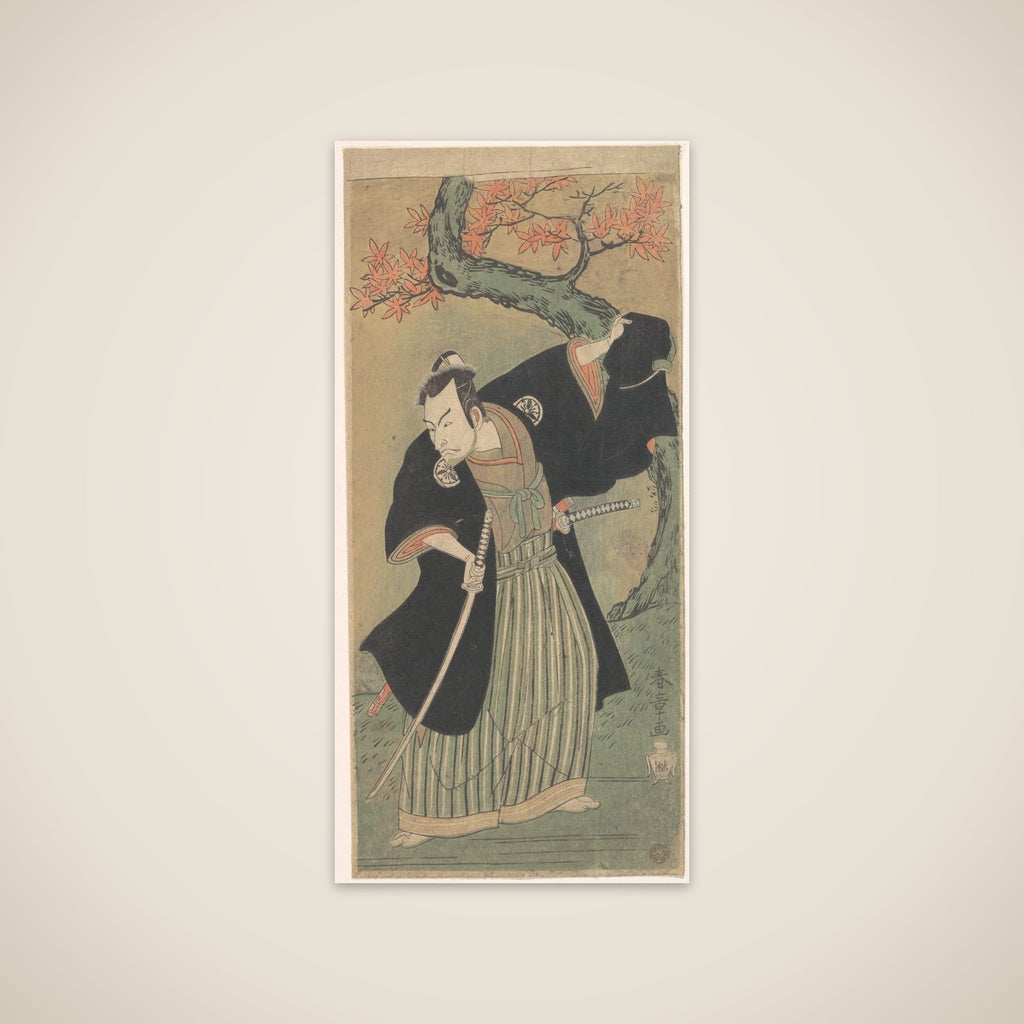 The Third Matsumoto Koshiro as a Samurai Standing unframed print