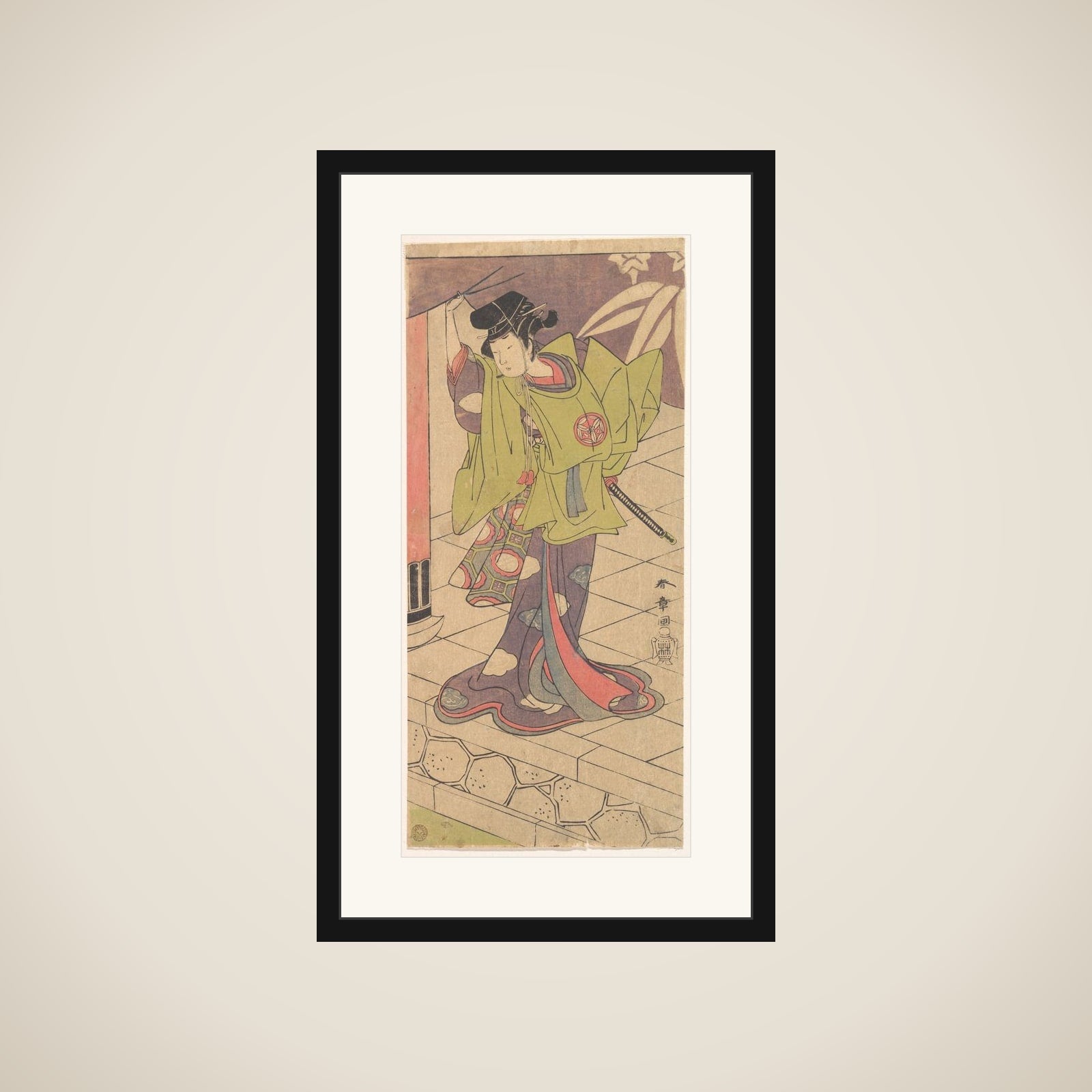 The 2nd Yamashita Kinsaku in the Role of Tsukisayo framed