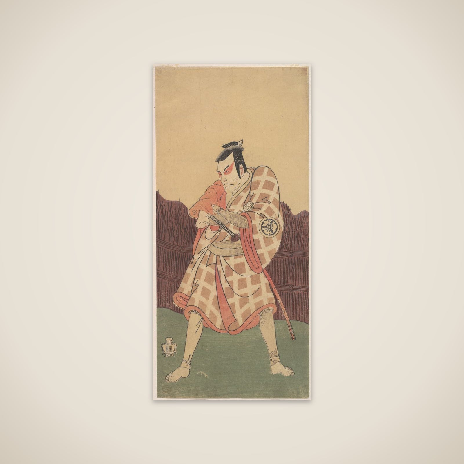 The Third Matsumoto Koshiro in the Role of Matsuomaru in "Sugawara" unframed print