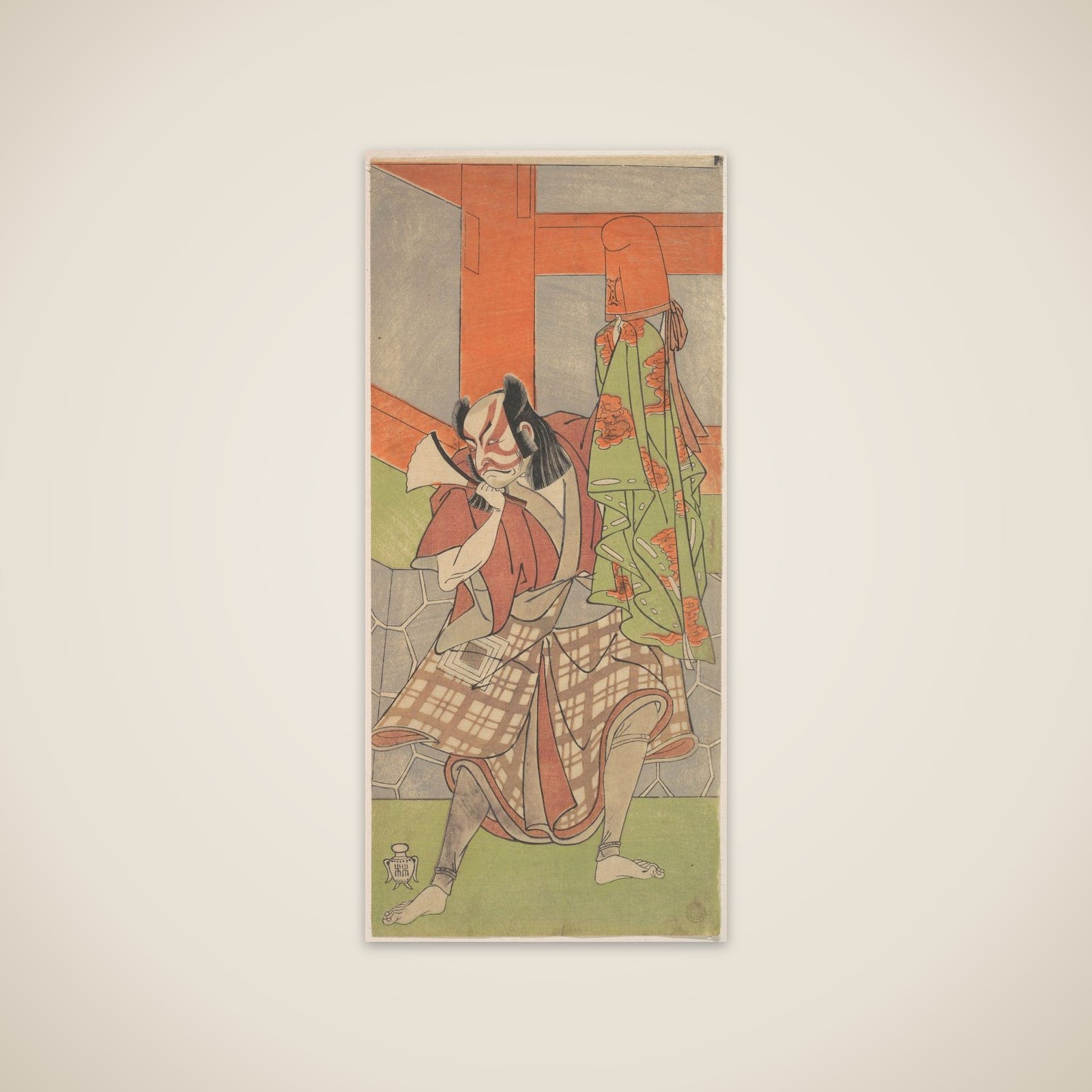 The Fourth Ichikawa Danjuro in the Role of Yahei-byoe Munekiyo unframed print