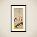 The Third Sawamura Sojuro & the Second Ichikawa Monnosuke as Buddhist Monks framed