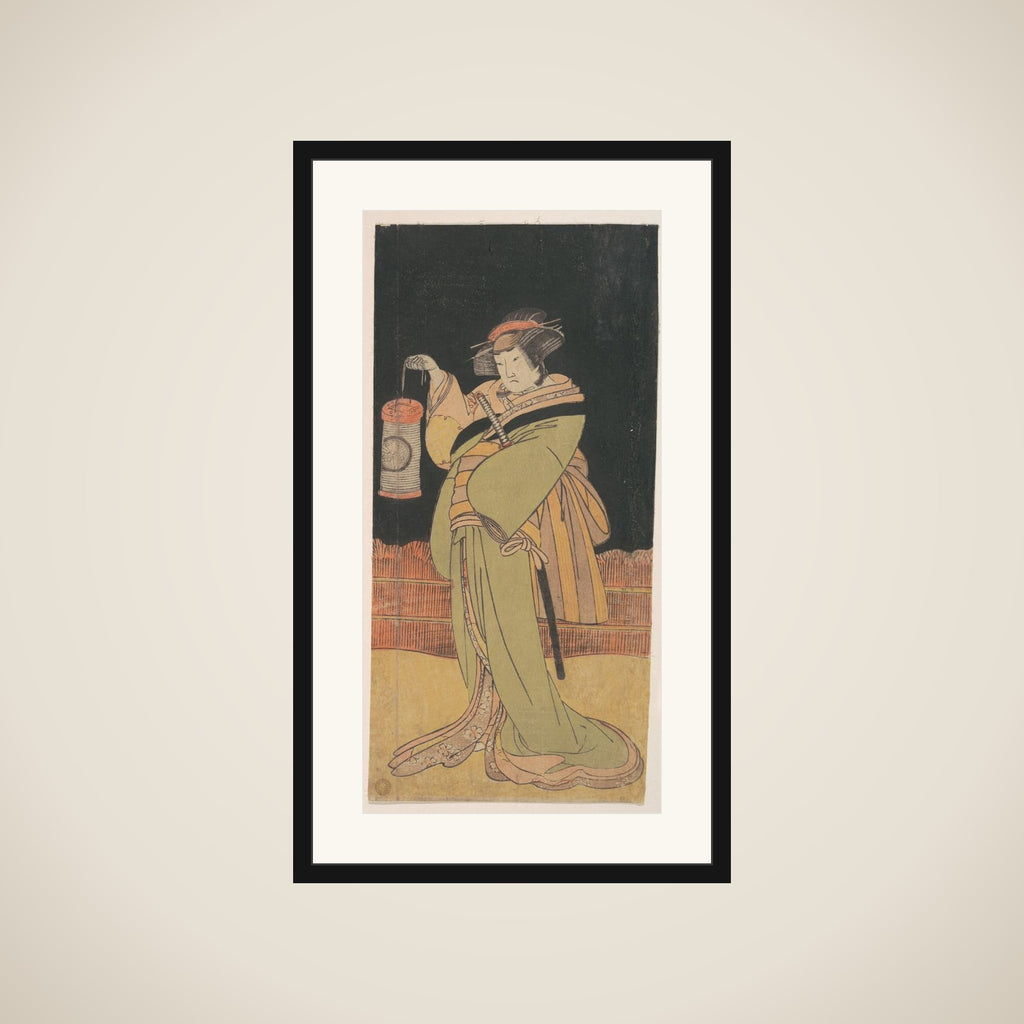 The Second Yamashita Kinsaku as a Woman Standing at Night framed