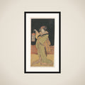 The Second Yamashita Kinsaku as a Woman Standing at Night framed