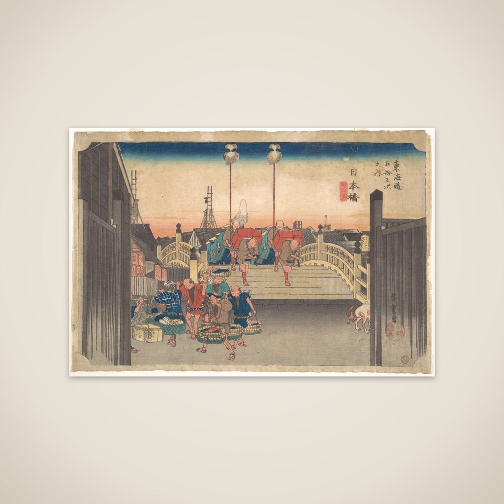 Stations One: Morning View of Nihonbashi unframed print
