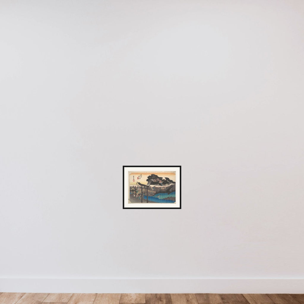Fujiwara; Yugyoji framed — shown to scale