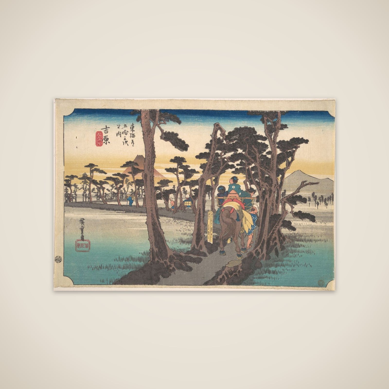 Yoshiwara, Hidari Fuji unframed print