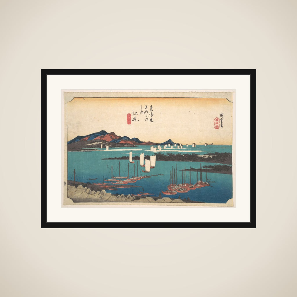 Distant View of Miho Beach from Ejiri framed