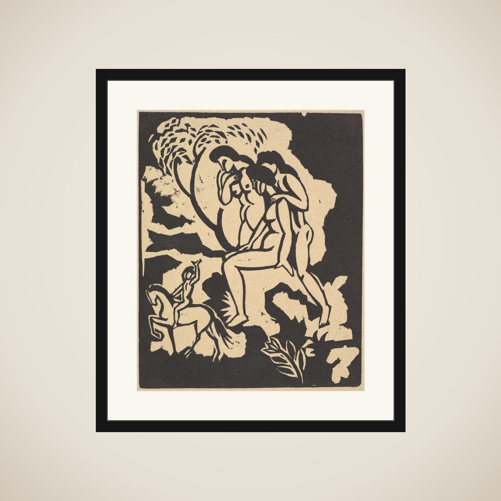 Greeting (Begrüssung) framed