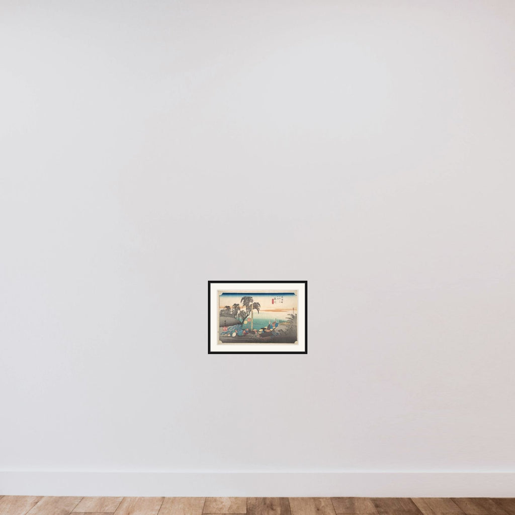 Fujikawa, Bo Bana framed — shown to scale
