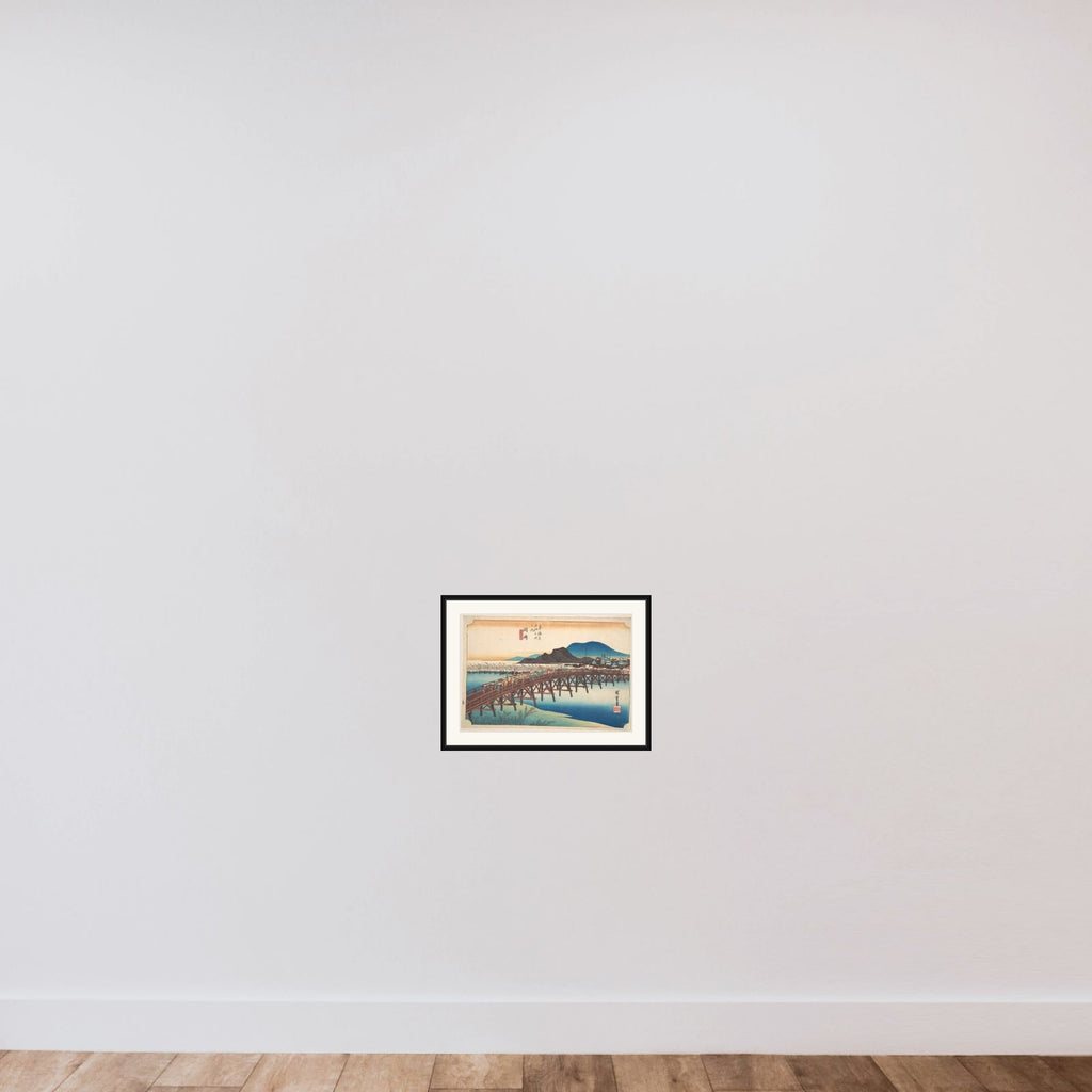 Okazaki, Tenshin no Hashi framed — shown to scale