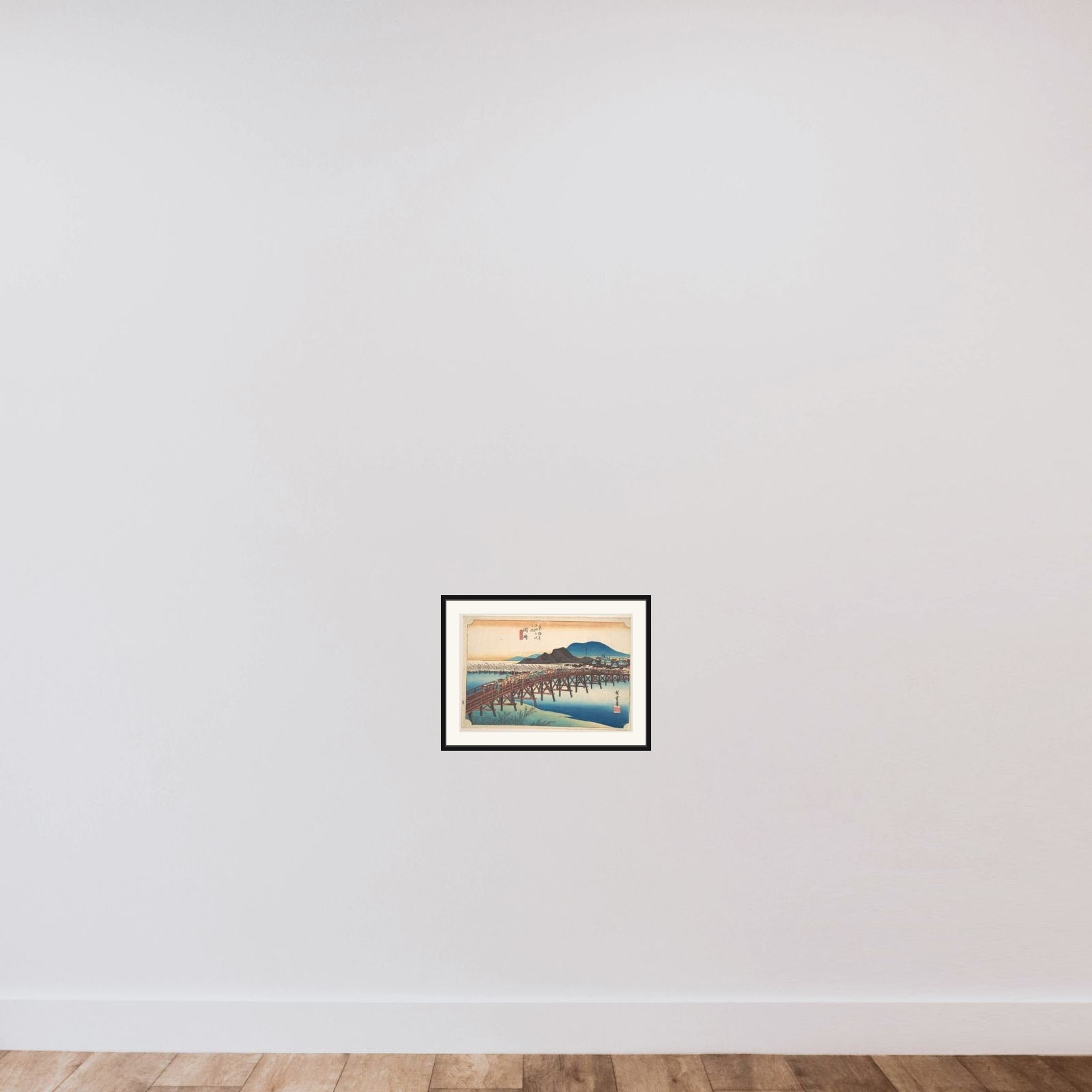 Okazaki, Tenshin no Hashi framed — shown to scale