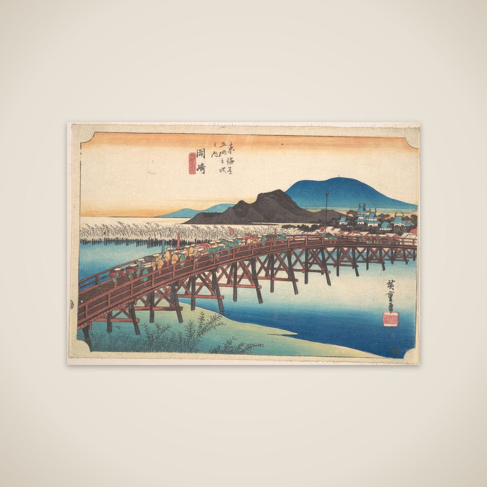 Okazaki, Tenshin no Hashi unframed print