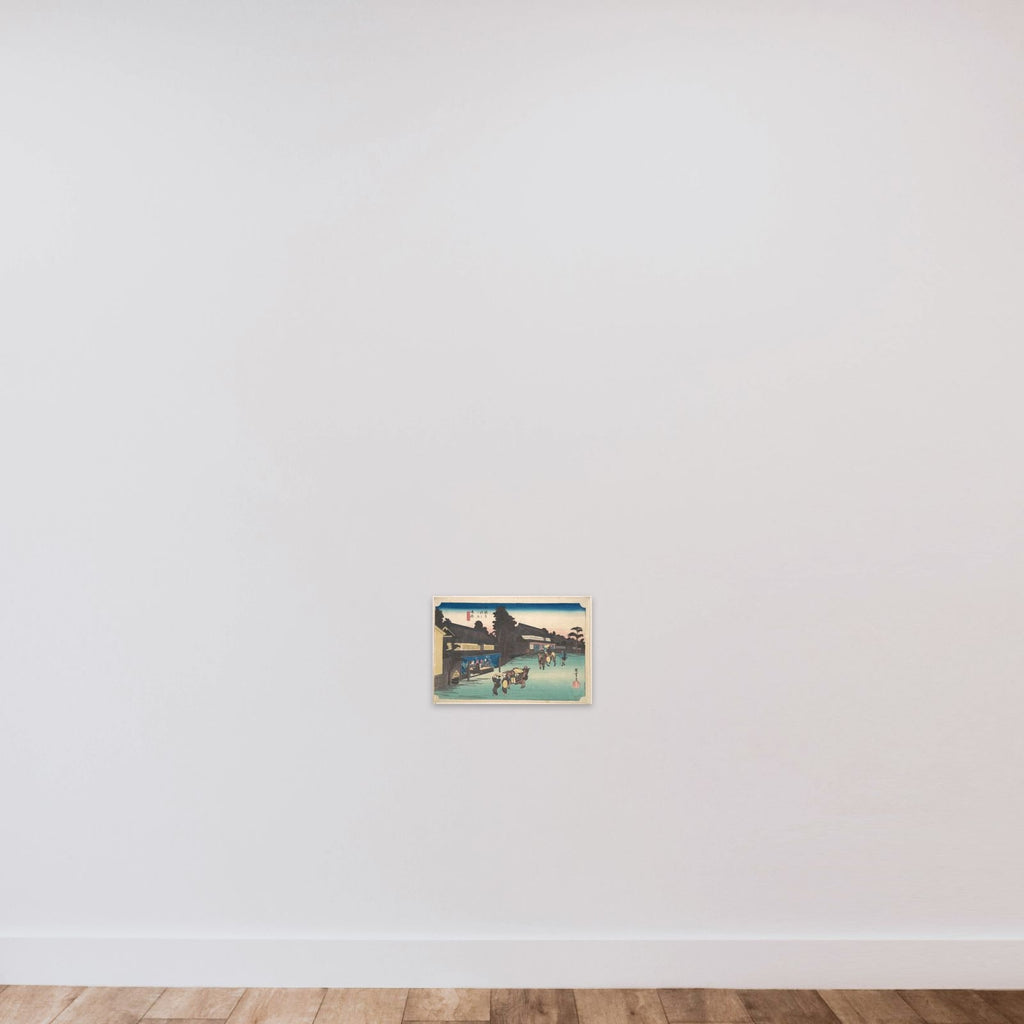 Narumi, Meibutsu Arimatsu Shibori unframed — shown to scale