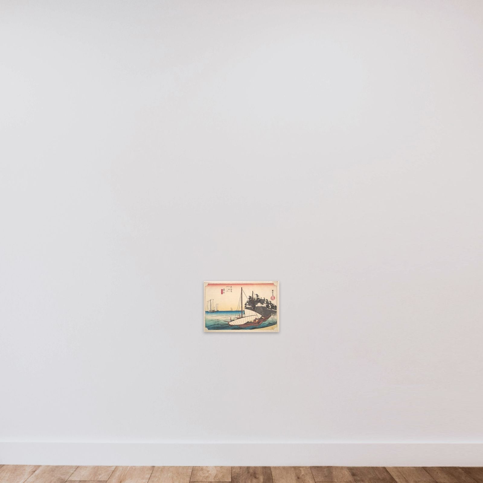 Kuwana, Shichi-Ri Watashi Guchi unframed — shown to scale