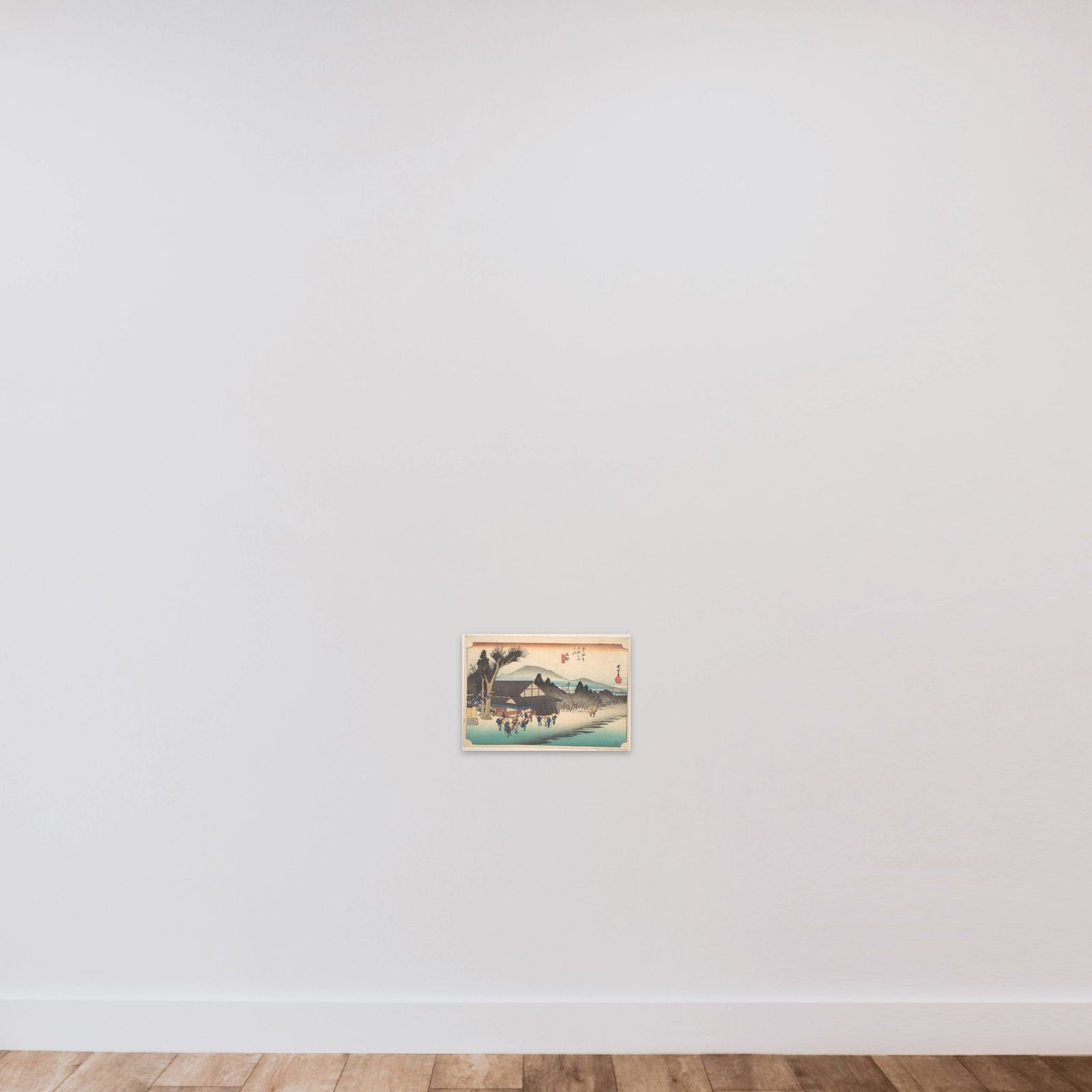 Ishibe, Megawa Sato unframed — shown to scale