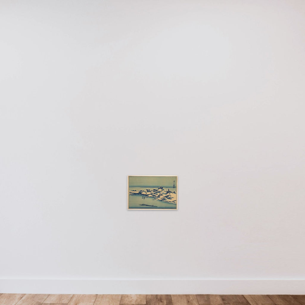 Winter Landscape unframed — shown to scale