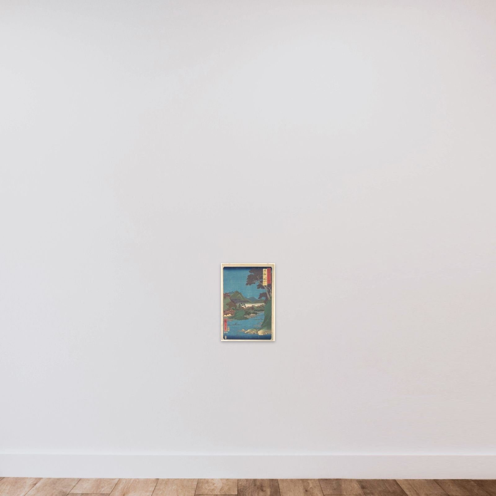 Yamato, Tatsutayama, Tatsutagawa unframed — shown to scale