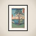 View of Kajikoyama, Inaba Province, from the series Views of Famous Places in the Sixty-Odd Provinces framed