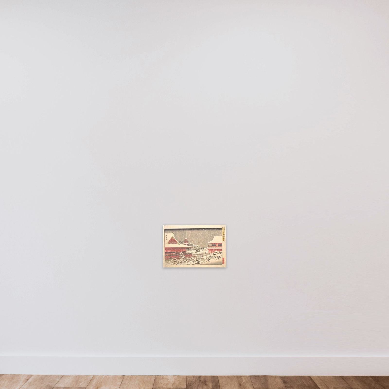 Year End Fair at Kinryuzan Temple unframed — shown to scale