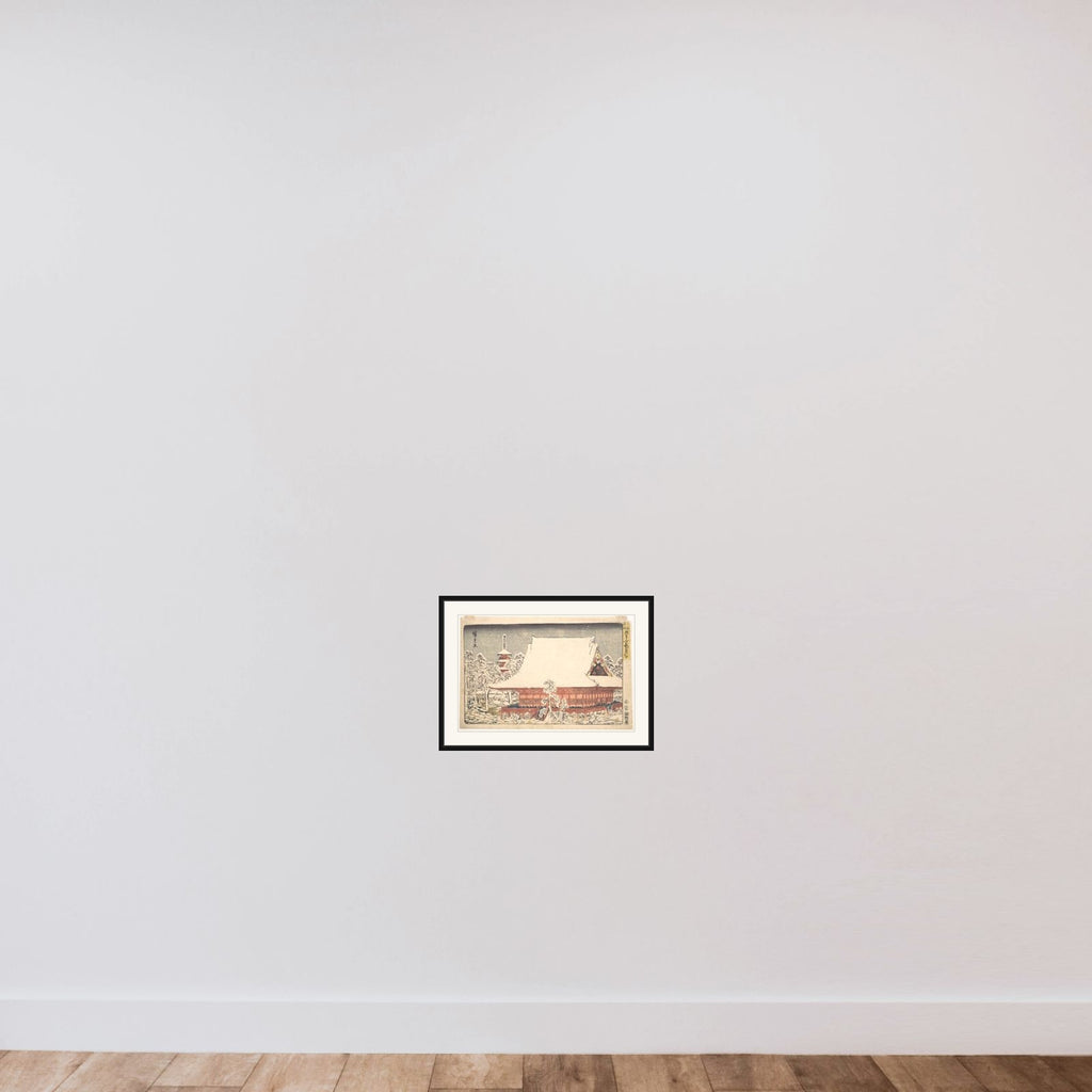Asakusa Kinryusan Toshi no Ichi framed — shown to scale