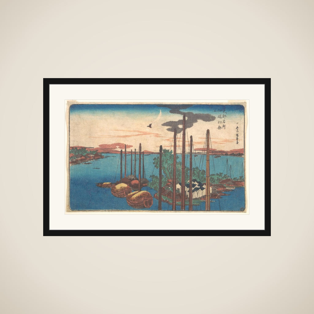 Tsukudajima Hatsu Hototogisu framed