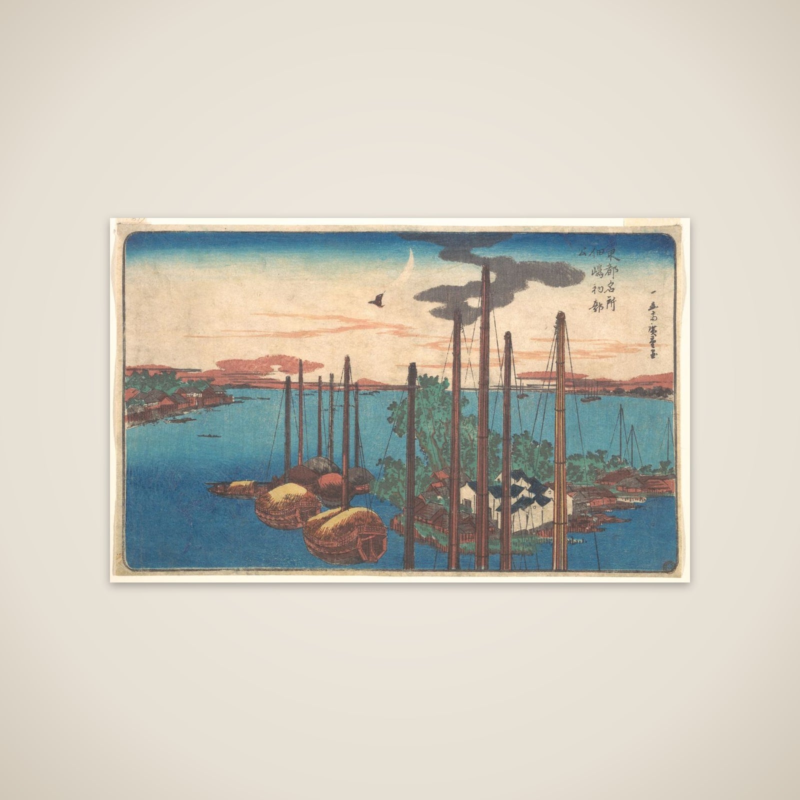 Tsukudajima Hatsu Hototogisu unframed print